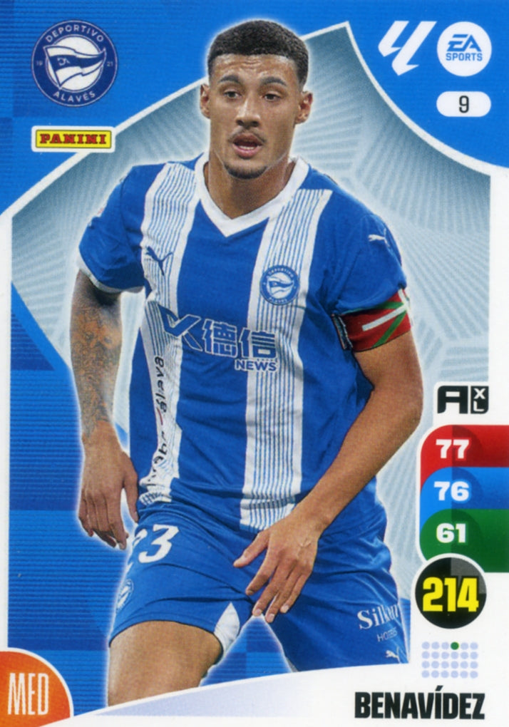 Panini Adrenalyn XL La Liga 2024/2025 - #009 - BENAVÍDEZ - ALAVÉS - 1ª Edición, Cromo RAW
