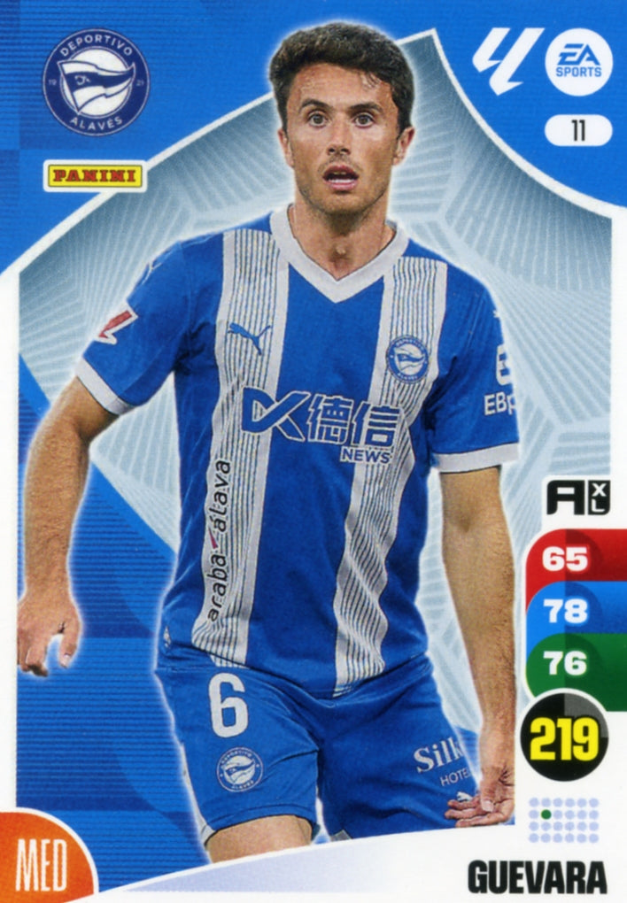 Panini Adrenalyn XL La Liga 2024/2025 - #011 - GUEVARA - ALAVÉS - 1ª Edición, Cromo RAW