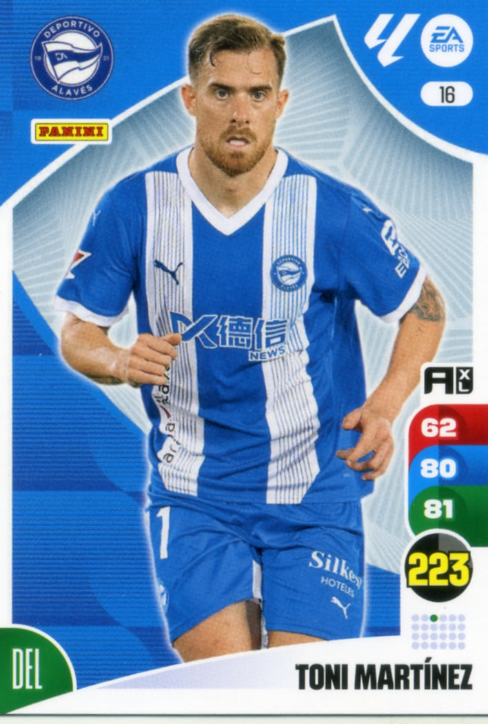 Panini Adrenalyn XL La Liga 2024/2025 - #016 - TONI MARTÍNEZ - ALAVÉS - 1ª Edición, Cromo RAW