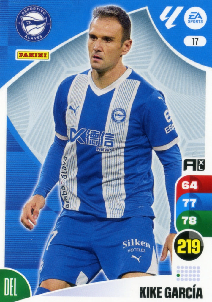 Panini Adrenalyn XL La Liga 2024/2025 - #017 - KIKE GARCÍA - ALAVÉS - 1ª Edición, Cromo RAW
