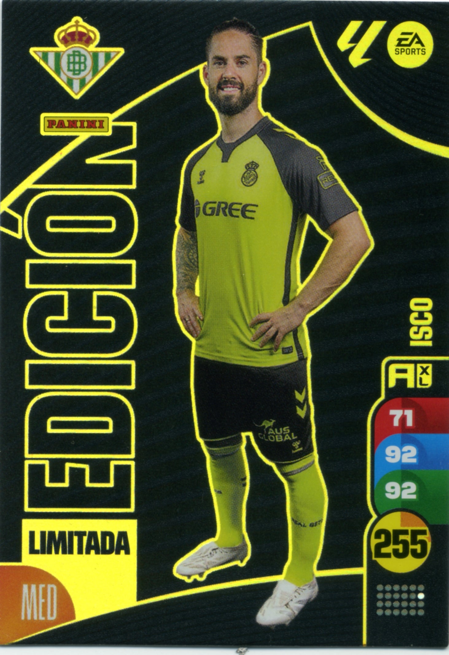Panini Adrenalyn XL La Liga 2024/2025 - ISCO - Edición Limitada - Cromo RAW