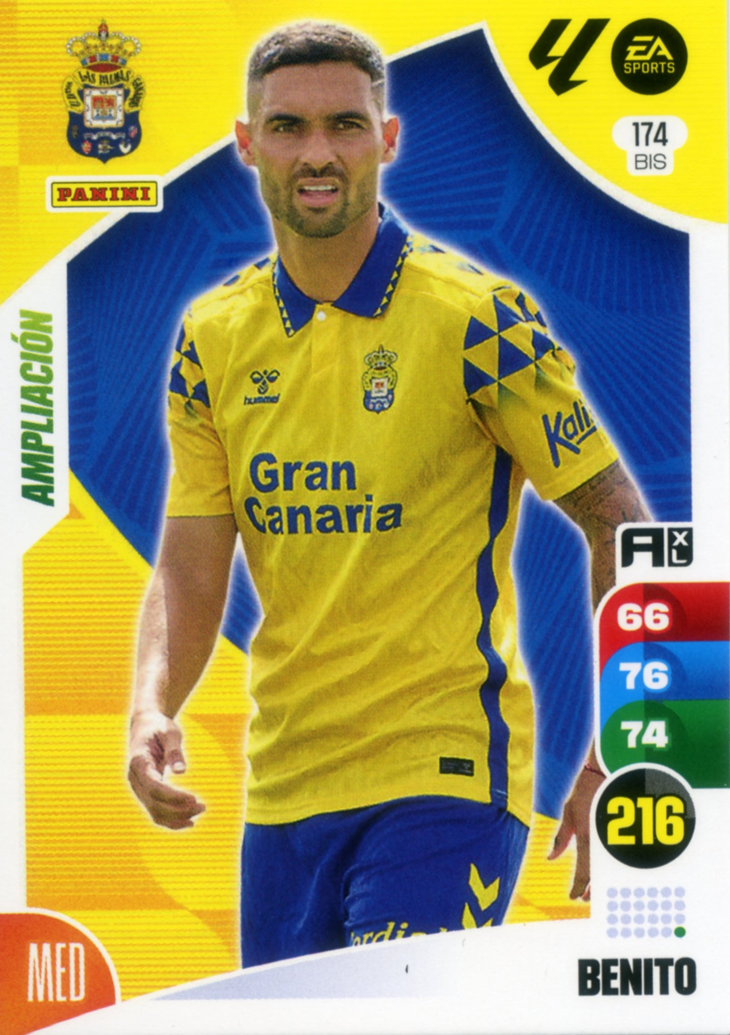 Panini Adrenalyn XL La Liga 2024/2025 - #174 BIS - BENITO - LAS PALMAS - AMPLIACIÓN - Cromo RAW