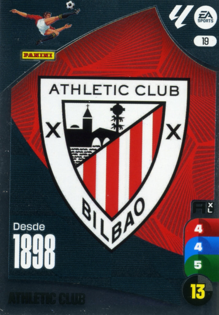 Panini Adrenalyn XL La Liga 2024/2025 - #019 - ESCUDO - ATHLETIC CLUB - 1ª Edición, Cromo RAW