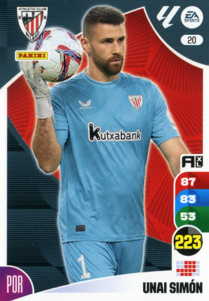 Panini Adrenalyn XL La Liga 2024/2025 - #020 - UNAI SIMÓN - ATHLETIC CLUB - 1ª Edición, Cromo RAW