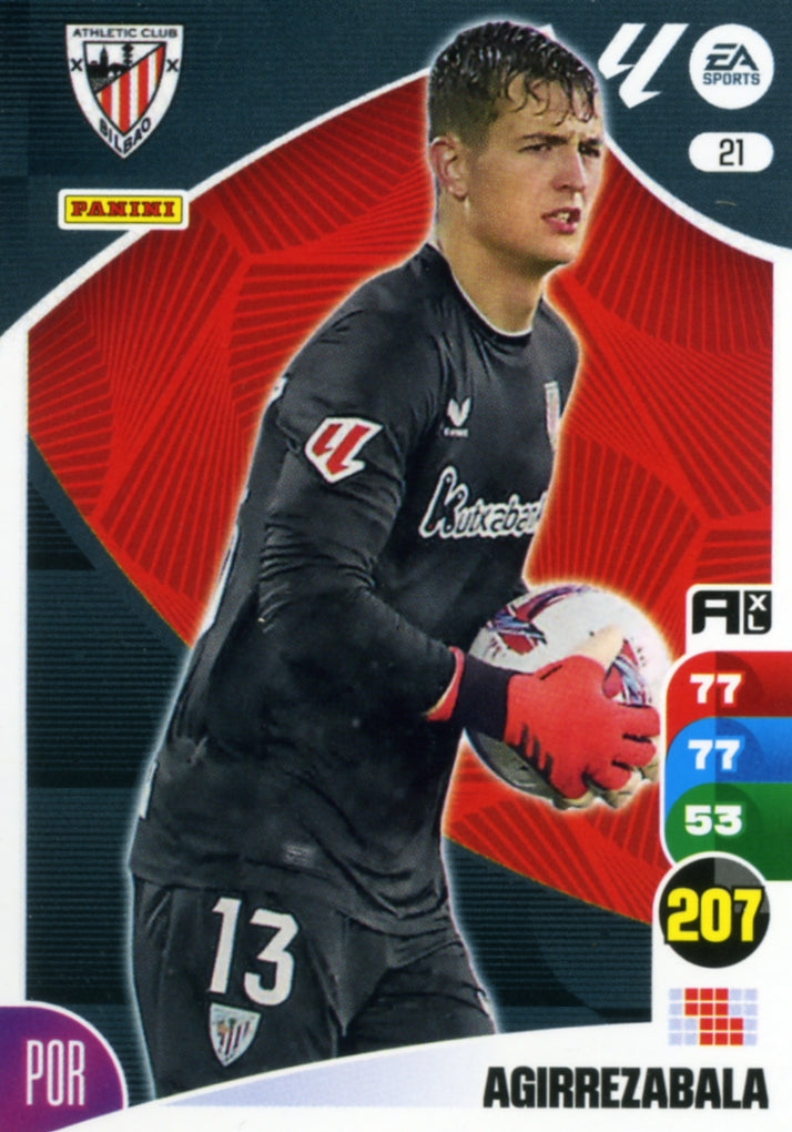 Panini Adrenalyn XL La Liga 2024/2025 - #021 - AGUIRREZABALA - ATHLETIC CLUB - 1ª Edición, Cromo RAW