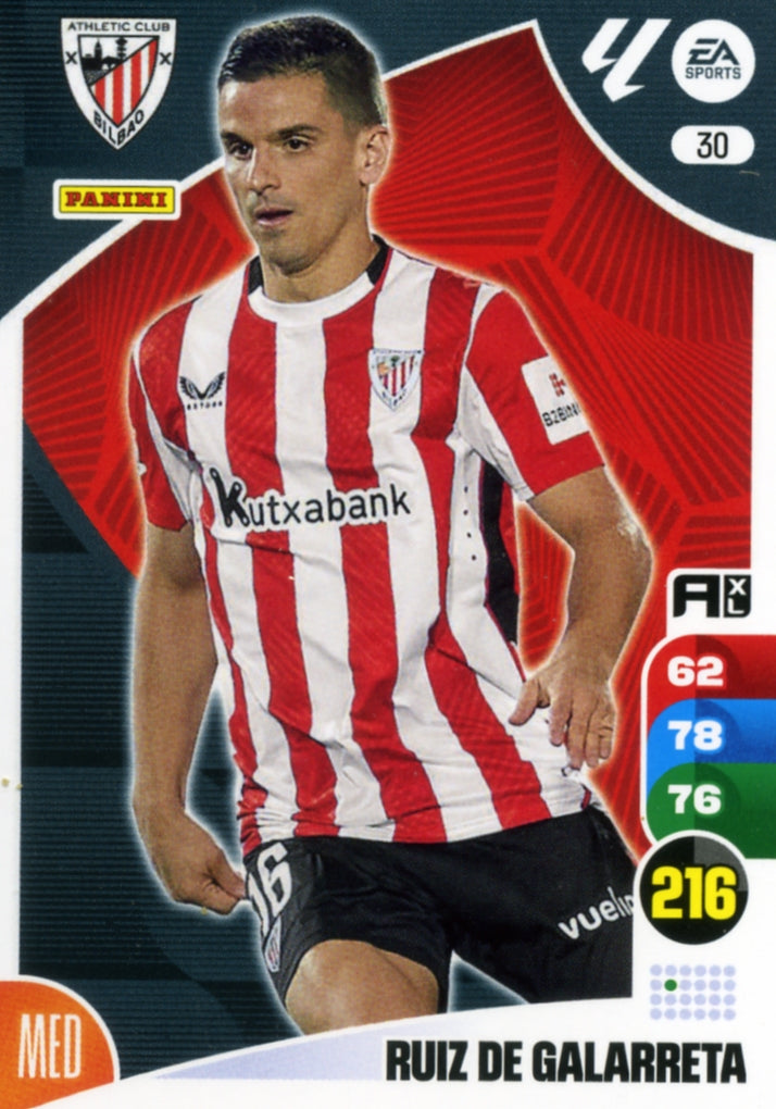 Panini Adrenalyn XL La Liga 2024/2025 - #030 - RUIZ DE GALARRETA - ATHLETIC CLUB - 1ª Edición, Cromo RAW