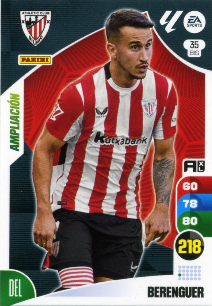 Panini Adrenalyn XL La Liga 2024/2025 - #035 BIS - BERENGUER - ATHLETIC CLUB - AMPLIACIÓN - Cromo RAW