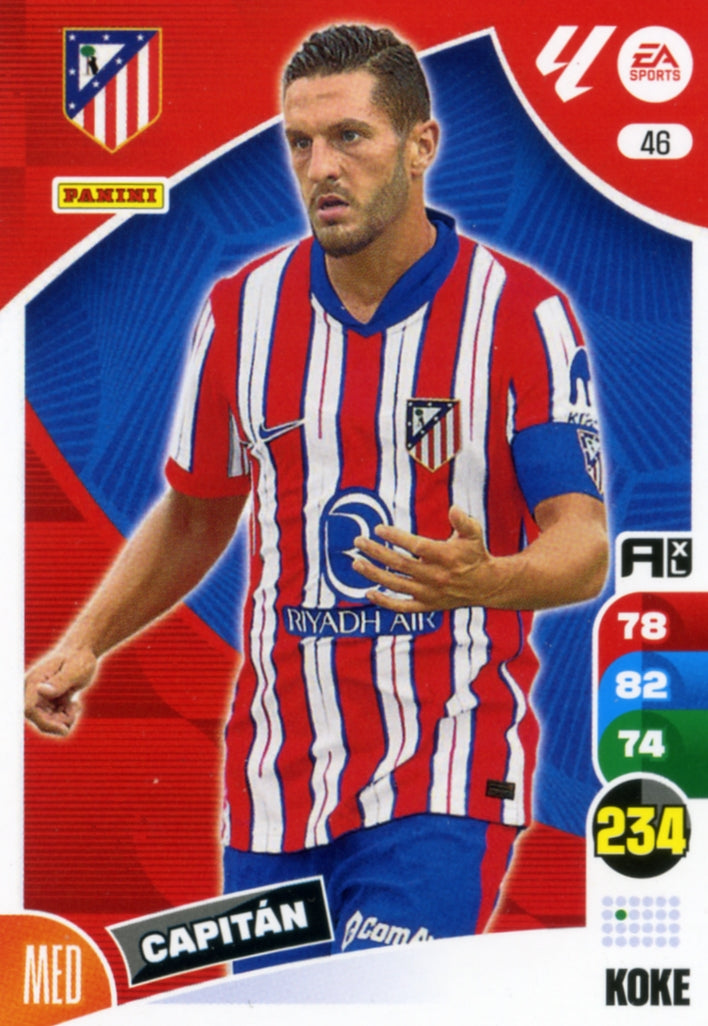 Panini Adrenalyn XL La Liga 2024/2025 - #046 - KOKE - ATLETICO DE MADRID - 1ª Edición, Cromo RAW