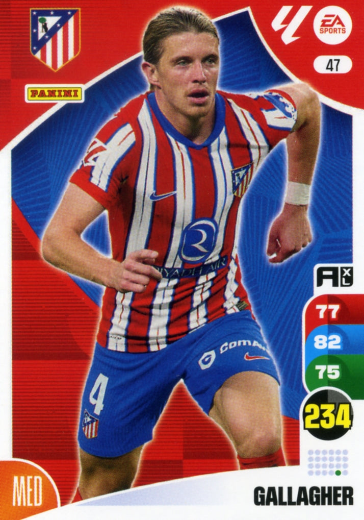 Panini Adrenalyn XL La Liga 2024/2025 - #047 - GALLAGHER - ATLETICO DE MADRID - 1ª Edición, Cromo RAW