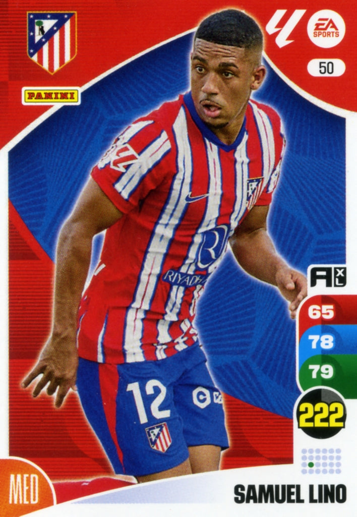 Panini Adrenalyn XL La Liga 2024/2025 - #050 - SAMUEL LINO - ATLETICO DE MADRID - 1ª Edición, Cromo RAW