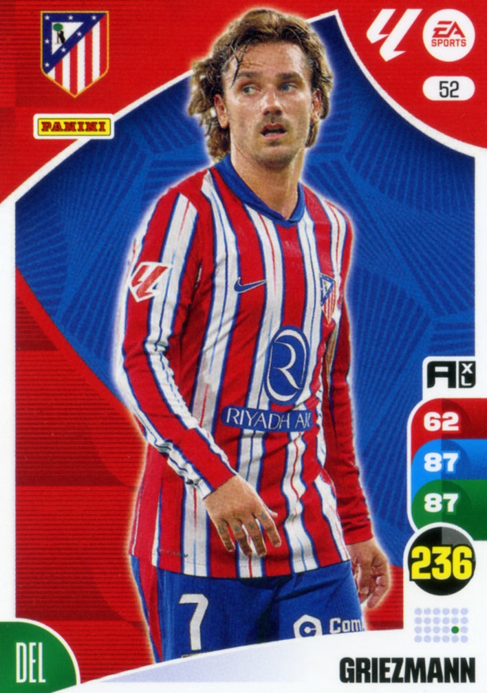 Panini Adrenalyn XL La Liga 2024/2025 - #052 - GRIEZMANN - ATLETICO DE MADRID - 1ª Edición, Cromo RAW