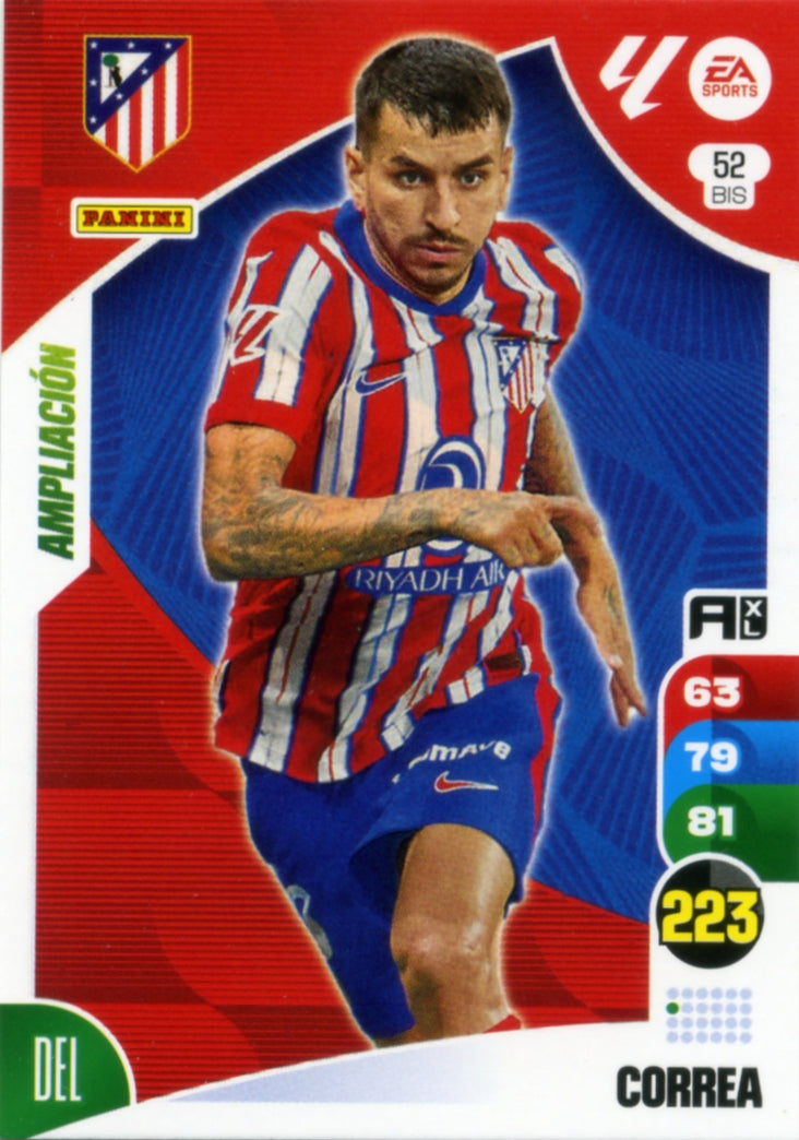 Panini Adrenalyn XL La Liga 2024/2025 - #052 BIS - CORREA - ATLETICO DE MADRID - AMPLIACIÓN - Cromo RAW