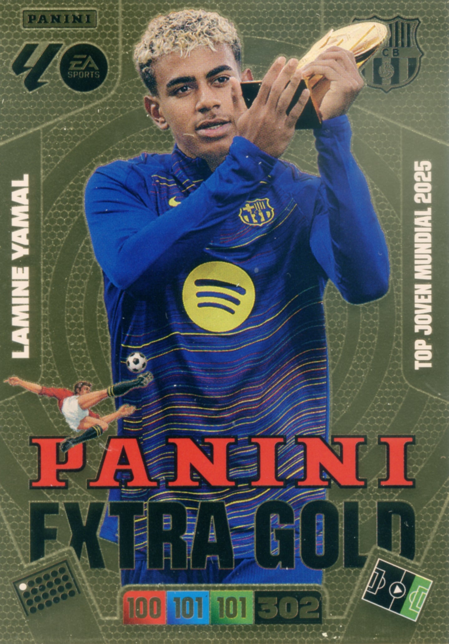 Lamine Yamal - Barcelona - Panini Adrenalyn XL - 2025-2026 - Panini Extra Gold