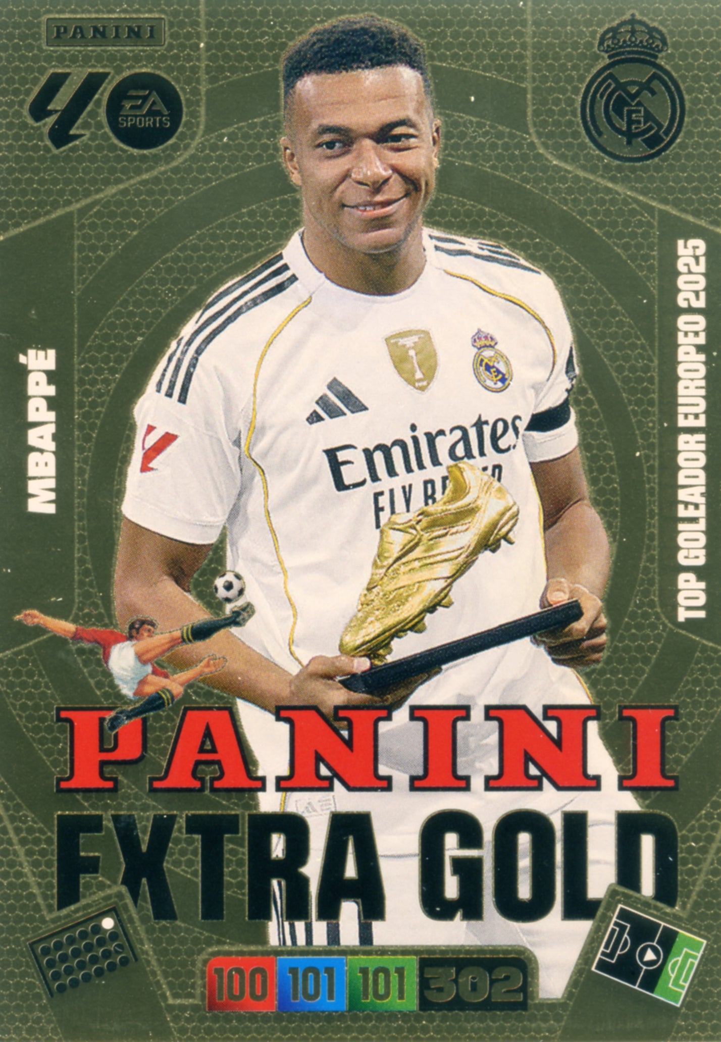 Mbappe - Real Madrid - Panini Adrenalyn XL - 2025-2026 - Panini Extra Gold