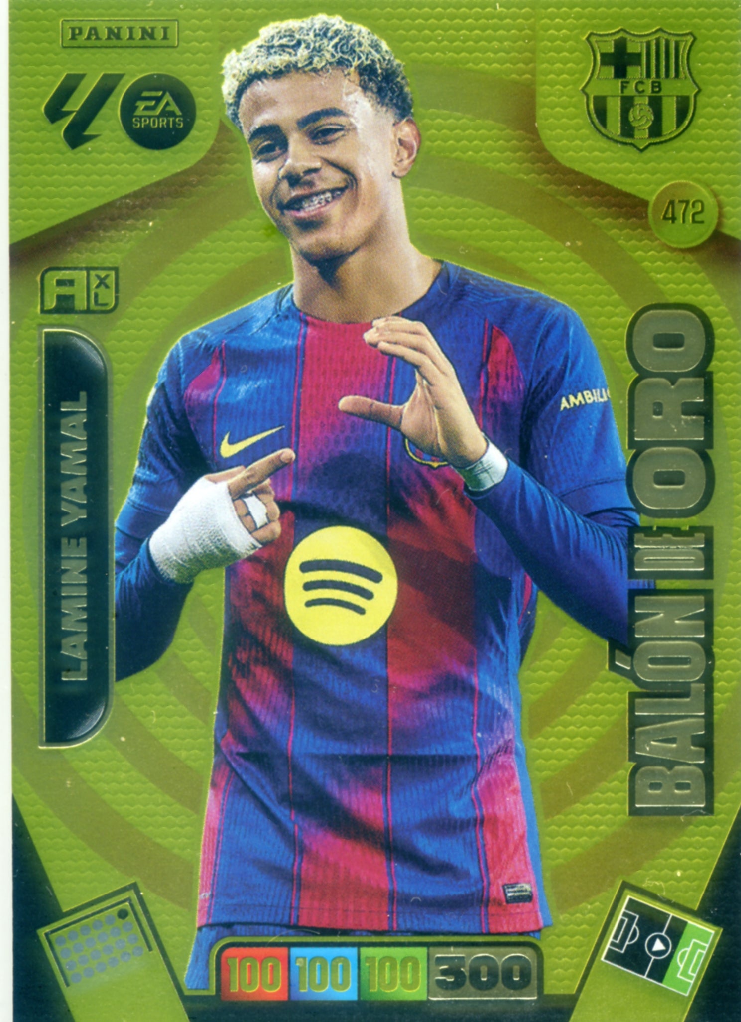 Lamine Yamal - Barcelona - Balón de Oro - Panini Adrenalyn XL La Liga - 2025-2026