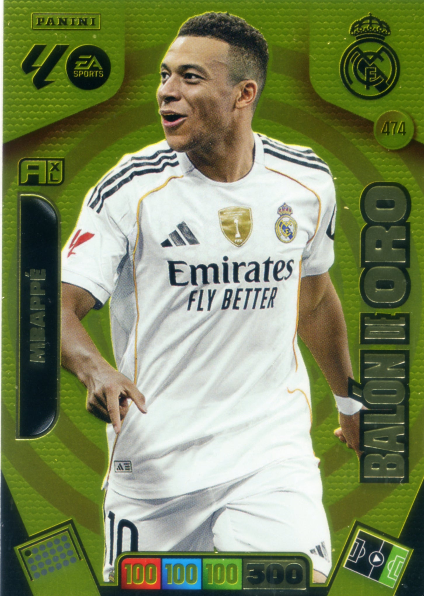 Mbappe - Real Madrid - Balón de Oro - Panini Adrenalyn XL La Liga - 2025-2026