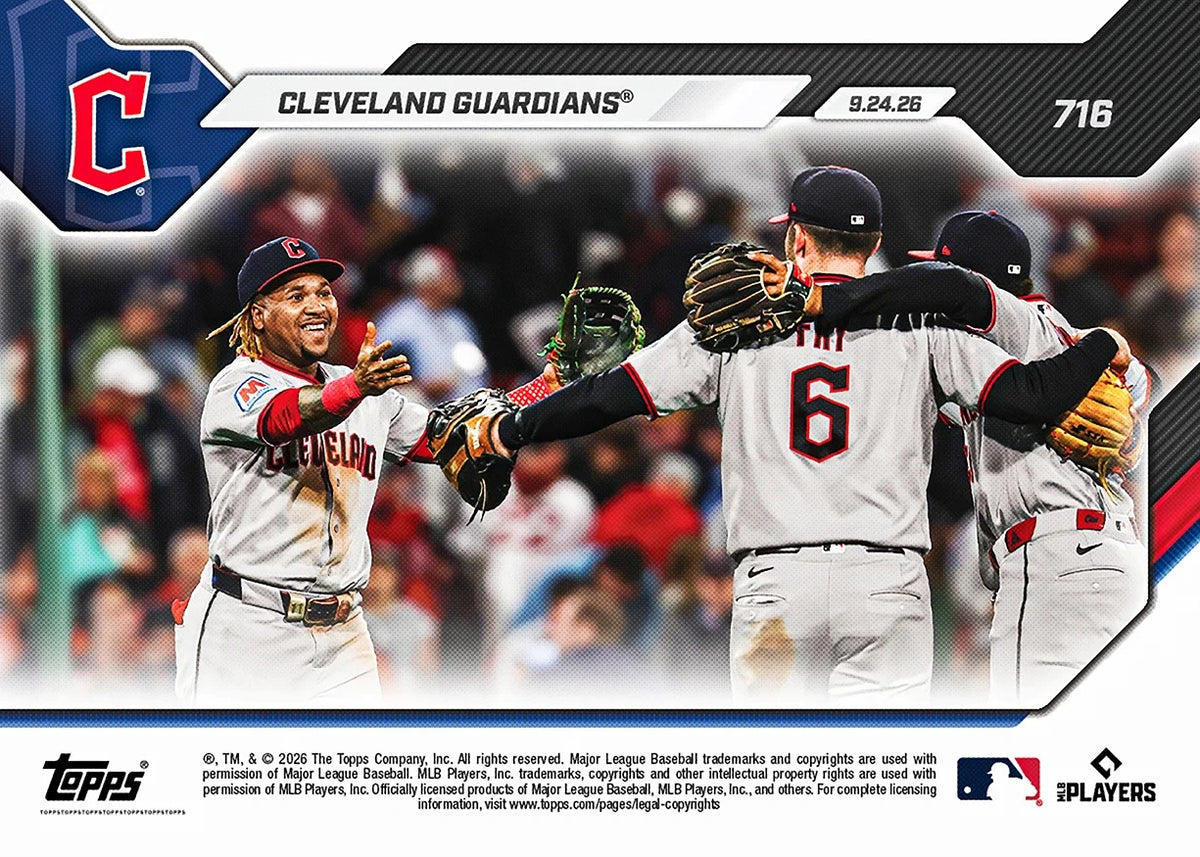 2026 | Topps | Now | MLB | #716 | Cleveland Guardians | Base