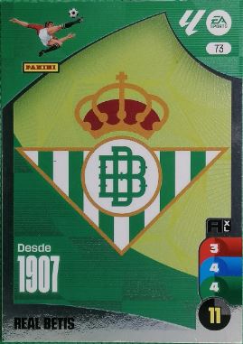 Panini Adrenalyn XL La Liga 2024/2025 - #073 - ESCUDO - BETIS - 1ª Edición, Cromo RAW