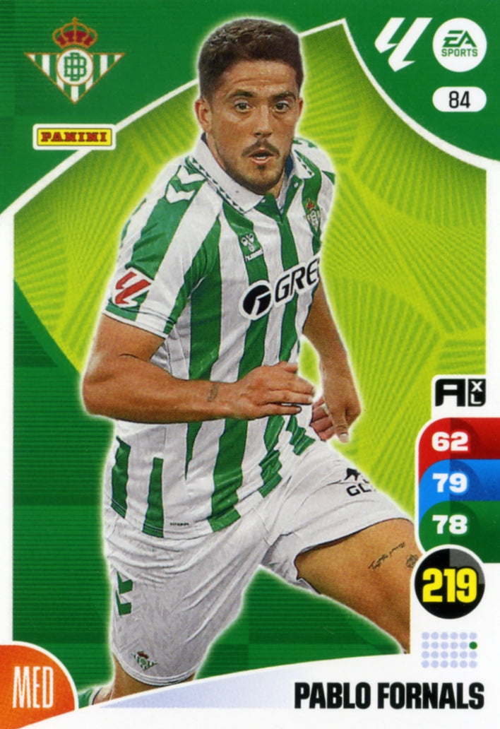 Panini Adrenalyn XL La Liga 2024/2025 - #084 - PABLO FORNALS - BETIS - 1ª Edición, Cromo RAW