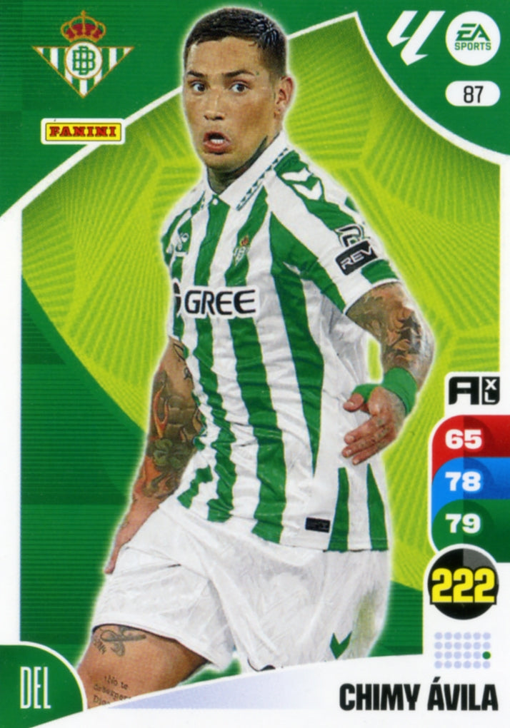 Panini Adrenalyn XL La Liga 2024/2025 - #087 - CHIMY ÁVILA - BETIS - 1ª Edición, Cromo RAW