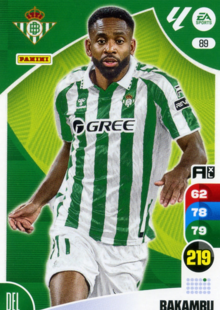 Panini Adrenalyn XL La Liga 2024/2025 - #089 - BAKAMBU - BETIS - 1ª Edición, Cromo RAW