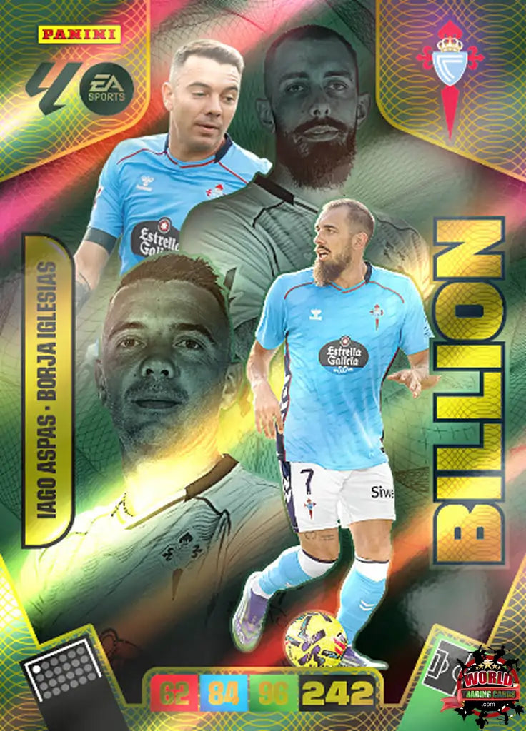 #BLL05 | Panini | Adrenalyn XL | La Liga | 2025-2026 | Aspas / Borja Iglesias | RC Celta | Billion