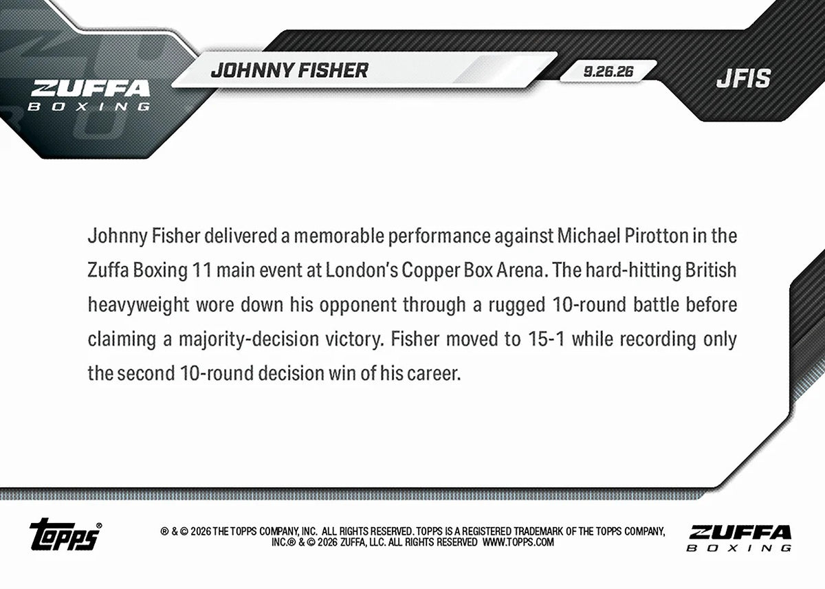 2026 | Topps | Now | Boxing | Johnny Fisher | #JFIS | Base