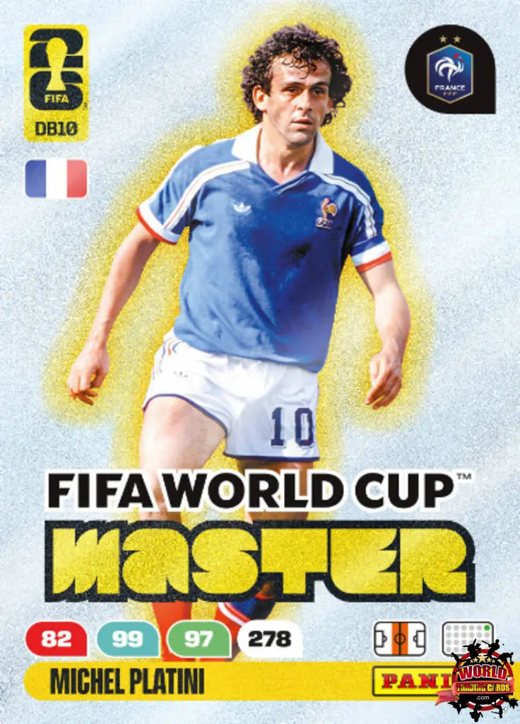 Football Trading Card - Michel Platini - France - Panini Adrenalyn