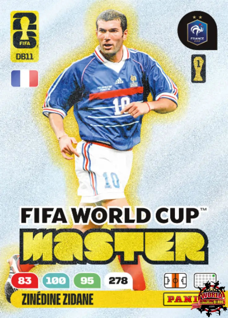 Soccer Trading Card-Zinédine Zidane-France-Panini Adrenalyn XL