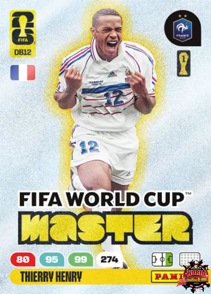 Soccer Trading Card-Thierry Henry-France-Panini Adrenalyn XL FIFA