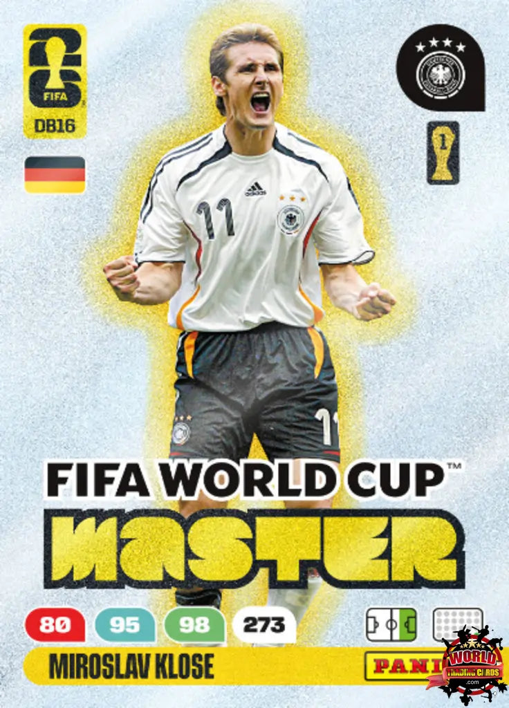#M16|Panini|Adrenlyn XL|FIFA World Cup|2026|Miroslav Klose|Master