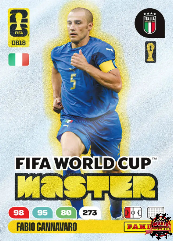 Football Trading Card-Fabio Cannavaro-Italy-Panini Adrenalyn XL