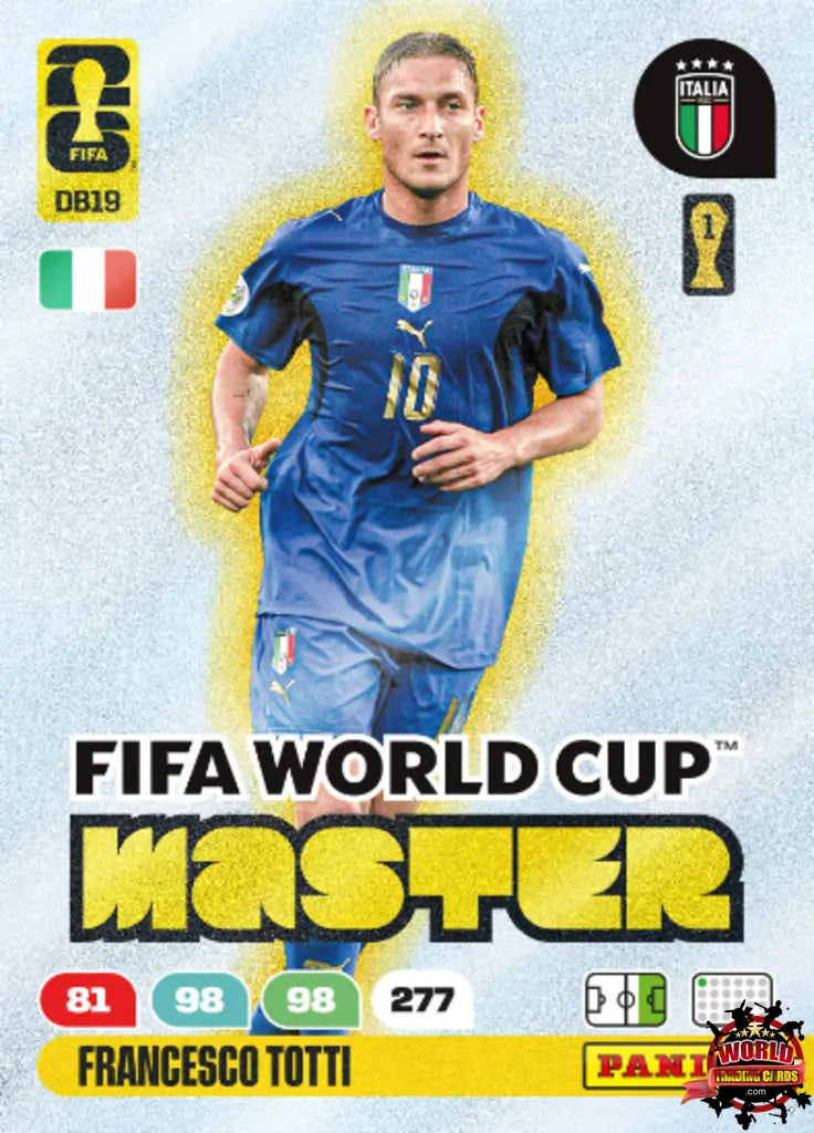 #M19|Panini|Adrenlyn XL|FIFA World Cup|2026|Francesco Totti|Master
