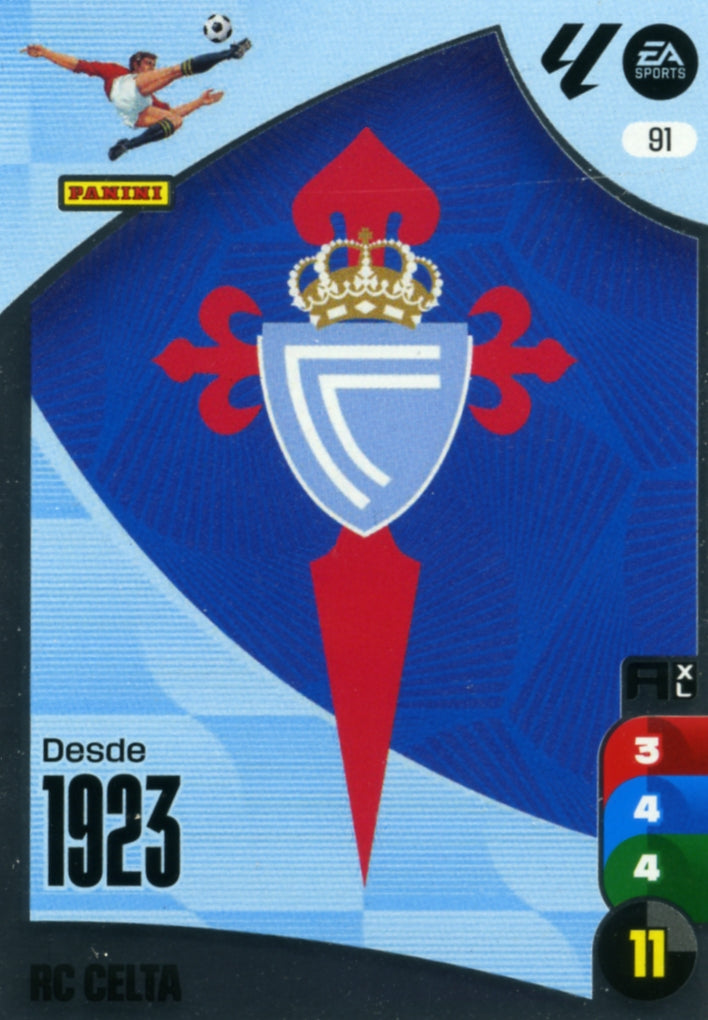 Panini Adrenalyn XL La Liga 2024/2025 - #091 - ESCUDO - CELTA DE VIGO - 1ª Edición, Cromo RAW
