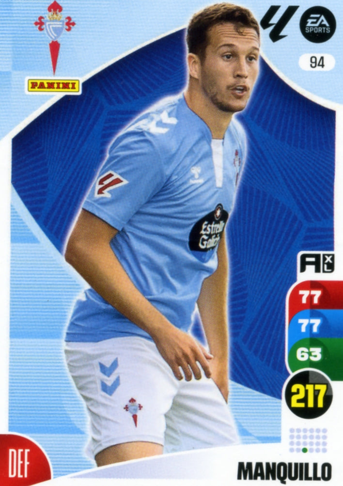 Panini Adrenalyn XL La Liga 2024/2025 - #094 - MANQUILLO - CELTA DE VIGO - 1ª Edición, Cromo RAW
