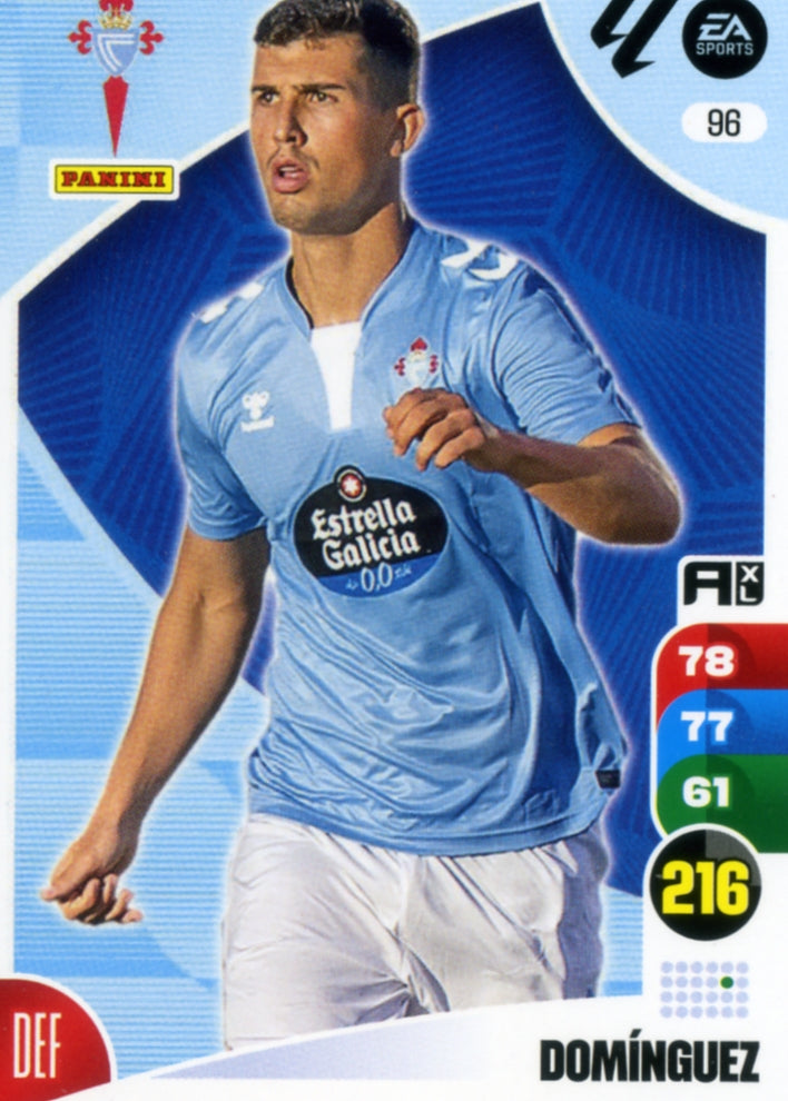 Panini Adrenalyn XL La Liga 2024/2025 - #096 - DOMÍNGUEZ - CELTA DE VIGO - 1ª Edición, Cromo RAW