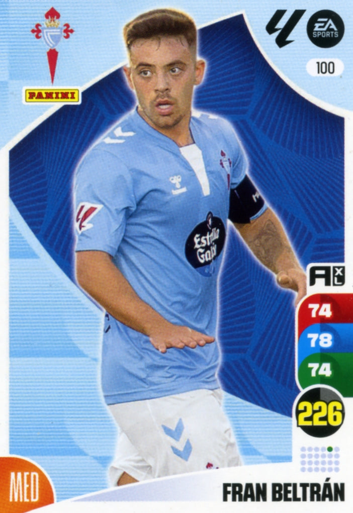 Panini Adrenalyn XL La Liga 2024/2025 - #100 - FRAN BELTRÁN - CELTA DE VIGO - 1ª Edición, Cromo RAW