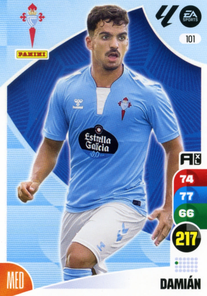 Panini Adrenalyn XL La Liga 2024/2025 - #101 - DAMIÁN - CELTA DE VIGO - 1ª Edición, Cromo RAW