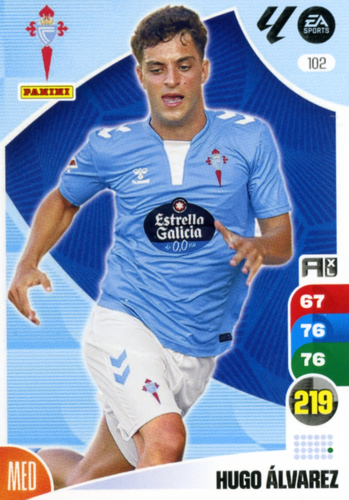 Panini Adrenalyn XL La Liga 2024/2025 - #102 - HUGO ÁLVAREZ - CELTA DE VIGO - 1ª Edición, Cromo RAW