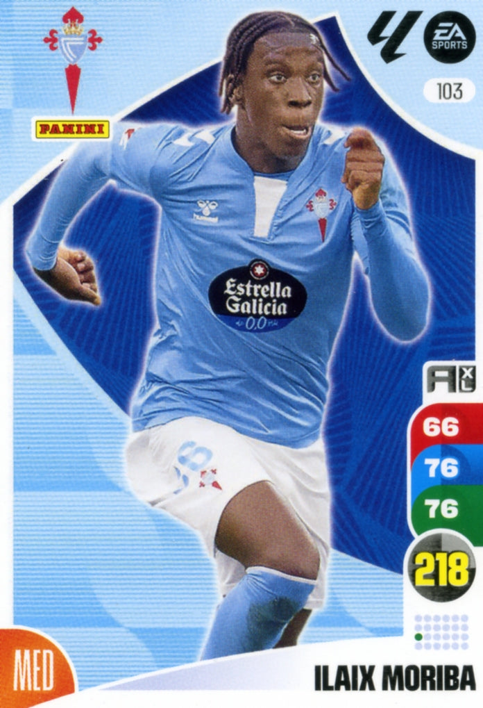 Panini Adrenalyn XL La Liga 2024/2025 - #103 - ILAIX MORIBA - CELTA DE VIGO - 1ª Edición, Cromo RAW