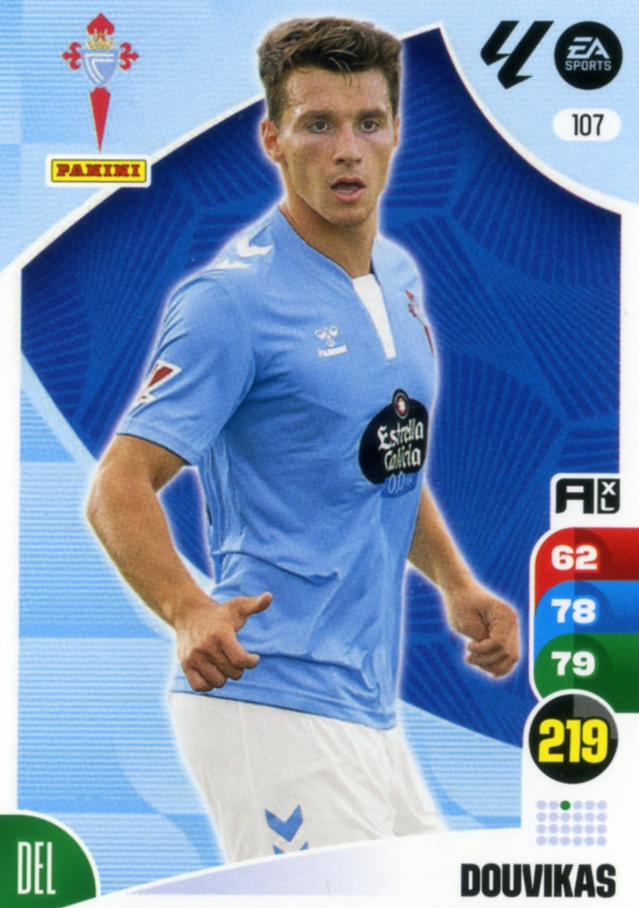 Panini Adrenalyn XL La Liga 2024/2025 - #107 - DOUVIKAS - CELTA DE VIGO - 1ª Edición, Cromo RAW