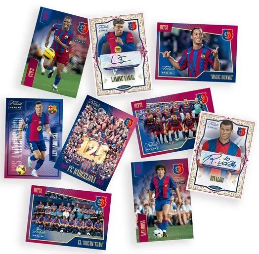 Panini Tributo FC Barcelona - 125 Aniversario - 100 Cartas + 8 Extras - 1 Autografo Original por Caja. ENVÍO GRATIS