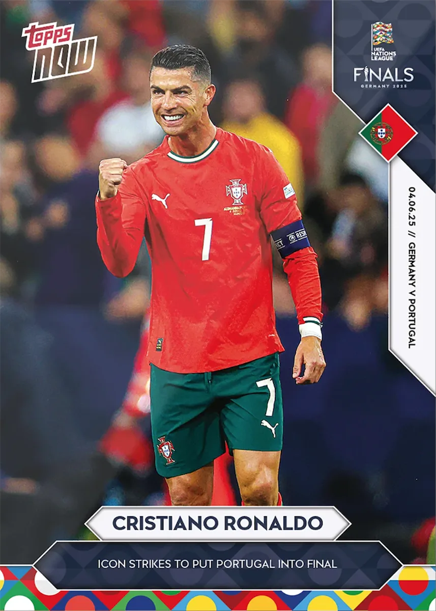 Cristiano Ronaldo - 2025 UEFA Nations League Topps NOW - Card 1 - World Trading Cards