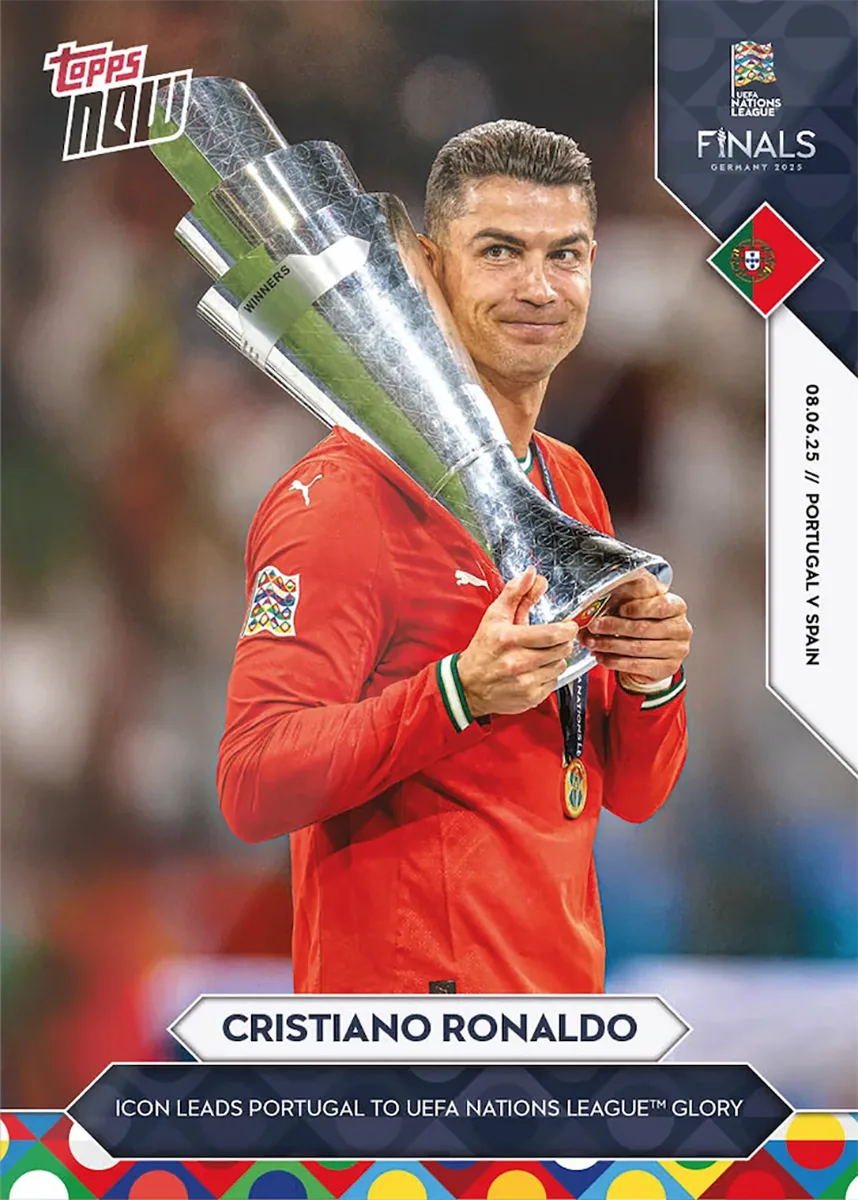 Cristiano Ronaldo - 2025 UEFA Nations League Topps NOW - Card 7 - World Trading Cards