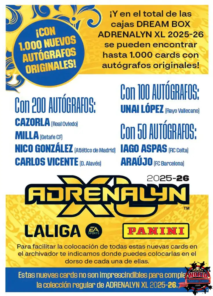 #DBK01 | Panini | Adrenalyn XL | La Liga | 2025-2026 | Tarjeta Dream Box Total Kings