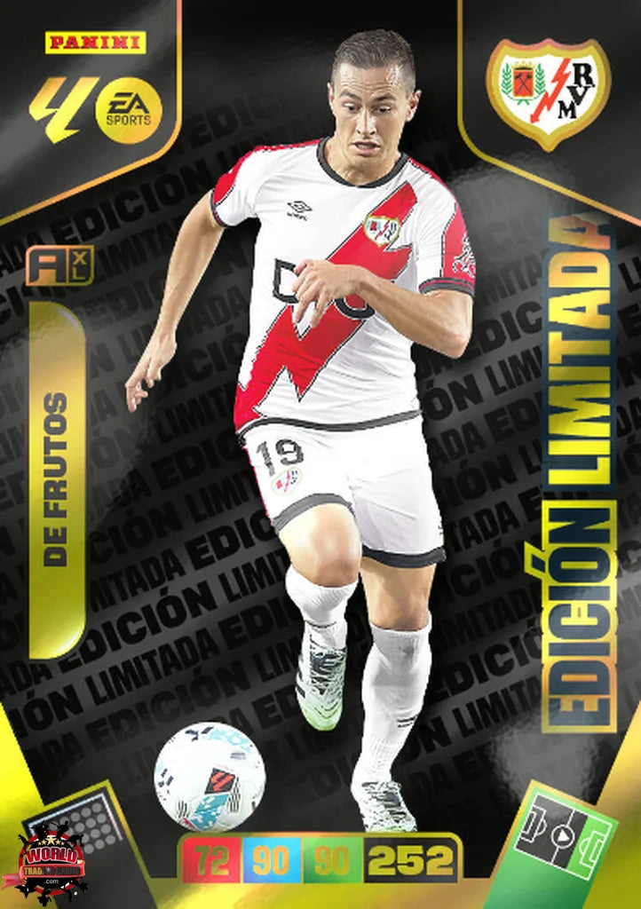 De Frutos - Rayo Vallecano - Panini Adrenalyn XL - 2025-2026 - SPO - Edición Limitada