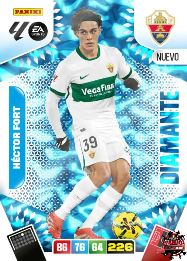 #DN03 | Panini | Adrenalyn XL | La Liga | 2025-2026 | Héctor Fort | Elche CF | New Diamond