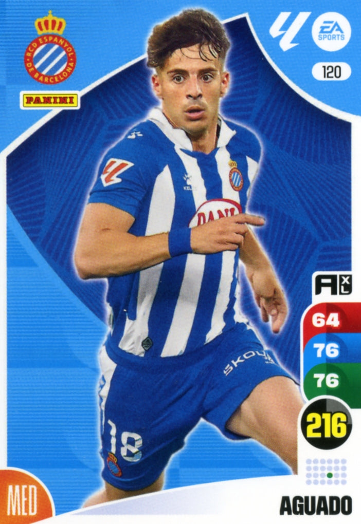 Panini Adrenalyn XL La Liga 2024/2025 - #120 - AGUADO - ESPAÑOL - 1ª Edición, Cromo RAW