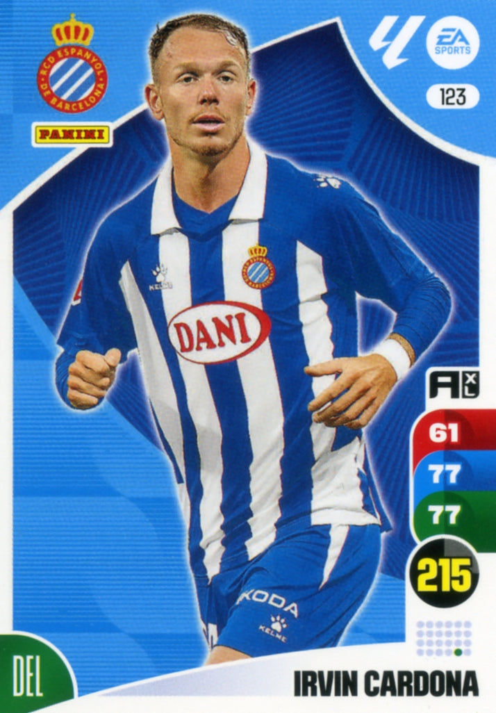 Panini Adrenalyn XL La Liga 2024/2025 - #123 - IRVIN CARDONA - ESPAÑOL - 1ª Edición, Cromo RAW