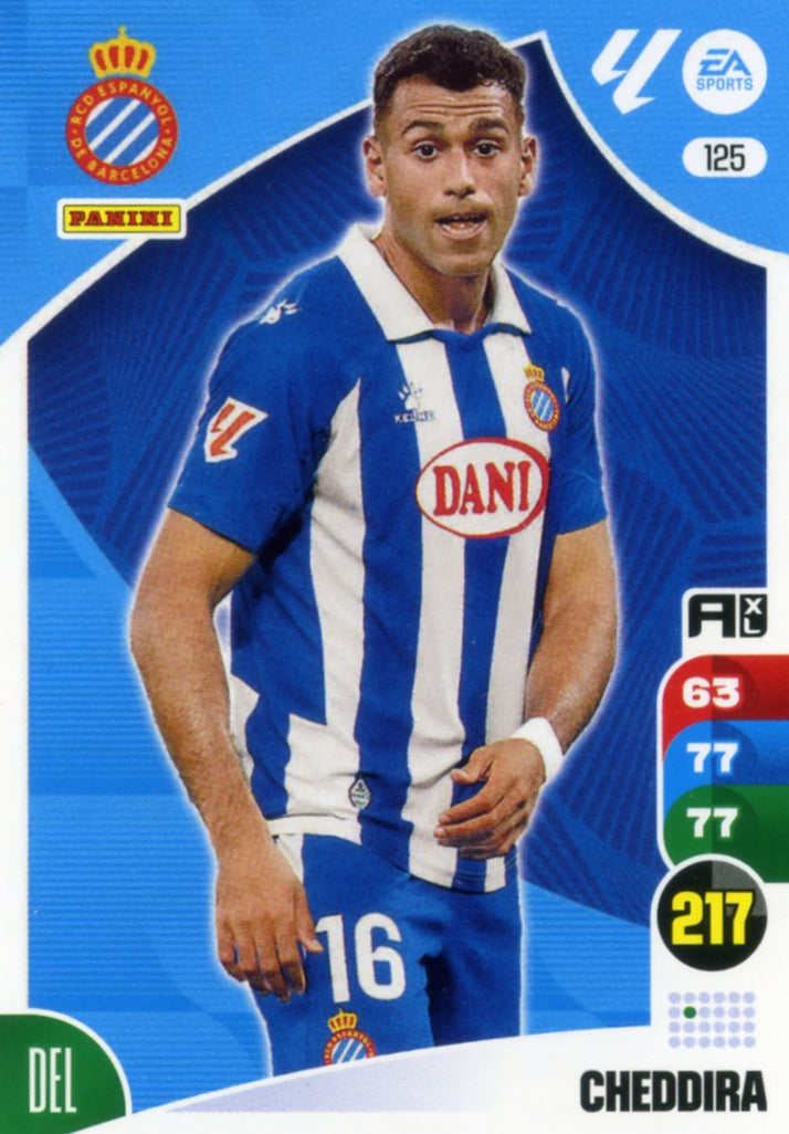 Panini Adrenalyn XL La Liga 2024/2025 - #125 - CHEDDIRA - ESPAÑOL - 1ª Edición, Cromo RAW